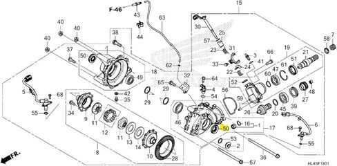 Genuine OEM Front & Rear Differential Axle Seals 91254-HL4-F43 With 80W90 Gear Oil For Honda Talon 1000 & Pioneer 1000 in Kuwait