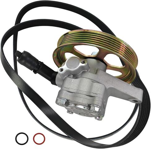 Power Steering Pump With Belt & O-Ring Fit for Acura MDX, Fit for Honda Odyssey Pilot, 3.5L 3.7L, Replace 56110PVJA01 56110RGLA02 in Kuwait