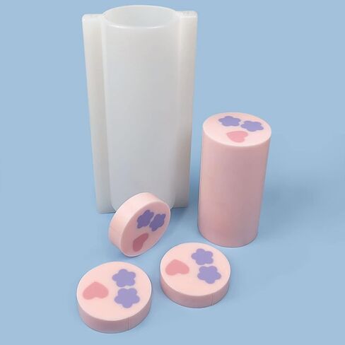 Large Cylinder Silicone Mold for Candle Making Epoxy Resin Molds Handmade Soap Cake Baking Home Decoration in Kuwait