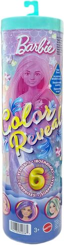 Barbie Mattel JFV58 Colour Reveal Mermaid, 3 Surprise Bags, 4 Accessories, Colour Changing, Various Models in Kuwait