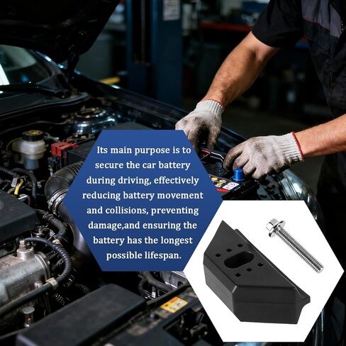 Base Clamp Car Battery Hold Down Kit, OEM#14005061 Vehicle Battery Tie Down Bracket with Stainless Steel Bolt, Automotive Replacement Accessory, Compatible with Avalanche Beretta CT6 in Kuwait