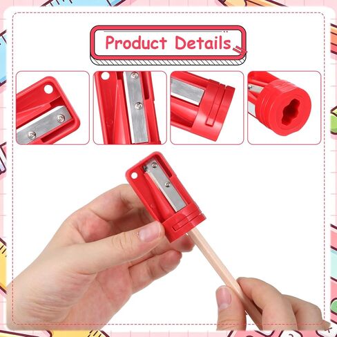 6 Pack Carpenter Pencil Sharpener, Manual Woodworking Pencil Sharpeners Portable Woodwork Pencils Cutter Narrow Sharpening Tool for Woodworking Tool in Kuwait
