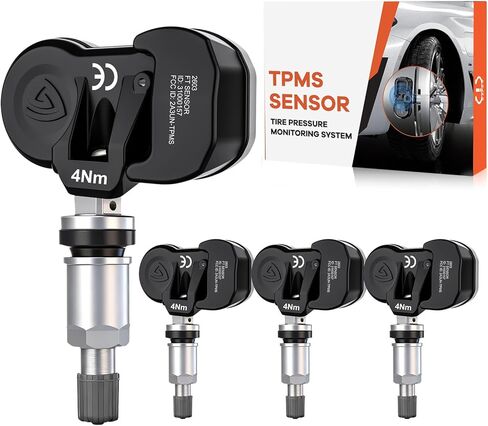 مستشعر TPMS مستشعر ضغط الإطارات متعدد البروتوكولات مناسب لسيارة Toyota/Lexus 2006-2025 315 ميجا هرتز و433 ميجا هرتز لمراقبة ضغط الإطارات للكامري، 4 عداء، كورولا، هايلاندر، RAV4، تاكوما، يارس 4 قطع in Kuwait