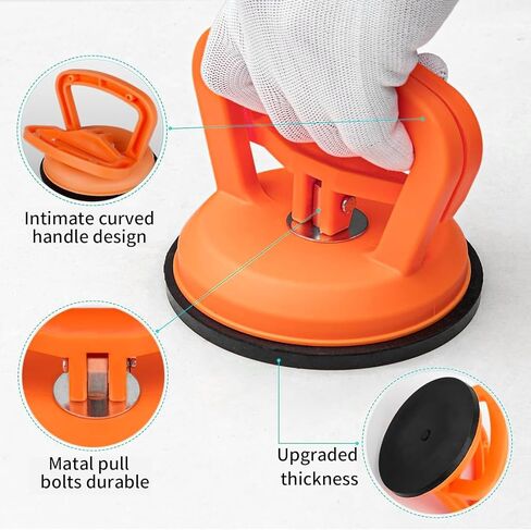 3-Pack Car Dent Puller, Upgraded Dent Puller, Durable PC Plastic Handle, Thickened Rubber Suction Cup, Paintless Repair Tool, Great for Dent Repair, Object Moving and Door Handle Use in Kuwait