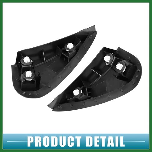 Motoforti الجبهة اليسرى اليمنى باب مرآة الزاوية واقي الطين غطاء مثلث رقم 6011802170/6011702170 لتويوتا كورولا 2014-2016 بلاستيك أسود 1 زوج طويل الأمد in Kuwait