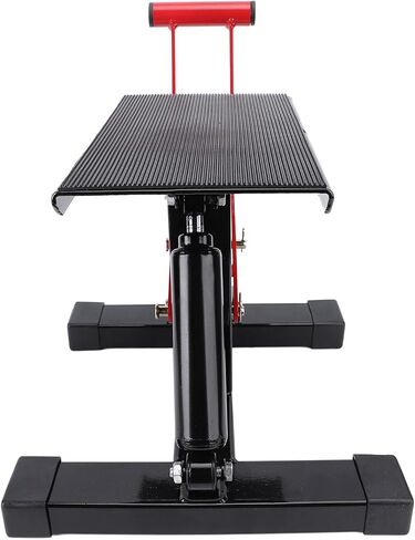 Motorcycle Jack Lift Stand, Hydraulic Adjustable Height 330Lbs Capacity with Rotational Design, for Offroad Motorcycle Maintenance & Repair in Kuwait
