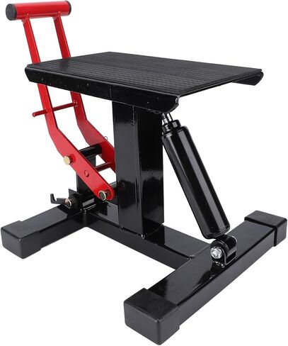 Motorcycle Jack Lift Stand, Hydraulic Adjustable Height 330Lbs Capacity with Rotational Design, for Offroad Motorcycle Maintenance & Repair in Kuwait