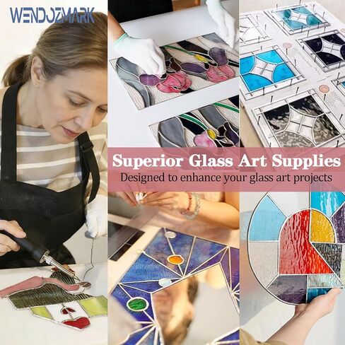 1/8" Flat U Lead Came for Stained Glass 18ft Hobby Came for Stained Glass,U Channel Lead U Hobby Came Stretcher Adds Strength Structure Ideal for Panels Windows Crafts Lead roll Hobbyists in Kuwait