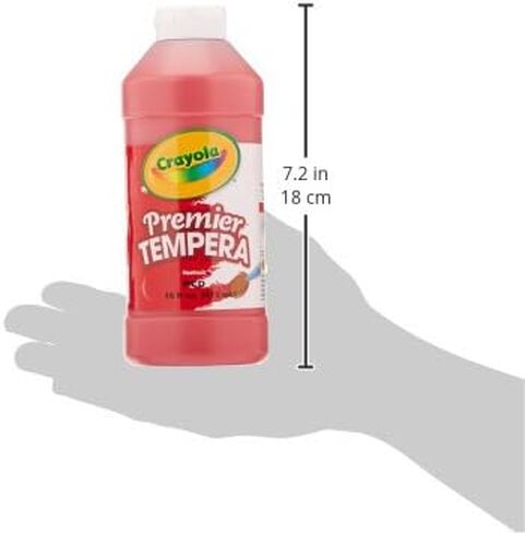 Crayola Premier Non-Toxic Liquid Tempera Paint Set (12 Set), Assorted Vibrant Color in Kuwait