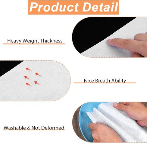 New Upgraded Heavy Weight White Iron-On Non-Woven Fusible Interfacing - 11.7 Inch x 30.6 Yard, Heavy Weight Non-Woven Interfacing Iron On Polyester Single-Sided Interfacing for Crafts Supplies in Kuwait