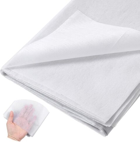 Iron on Interfacing Lightweight, White Non-Woven Fusible Interfacing Fabric for Sewing, 78.7 * 39.4inch, Light to Medium Weight, for Crafts, Quilting, Collars, Cuffs, DIY Projects, (30g 2 metros) in Kuwait
