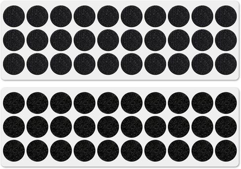 Duck Mounting Pads Compatible with Jeep Dashboards, 30 Round Hook Pads & 30 Round Loop Pads (30mm / 1.18"), Hook & Loop Mounting System, Ducks exlcuded in Kuwait