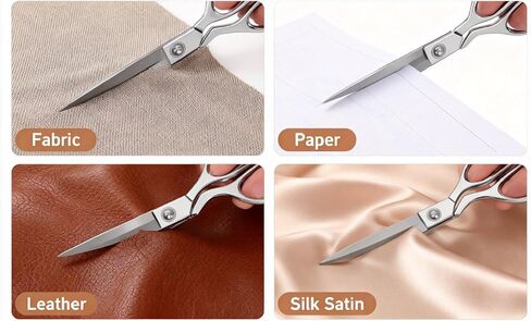 مقص قماش عالي التحمل مقاس 10.5 بوصة، مقصات خياطة احترافية حادة من الفولاذ المقاوم للصدأ مع قبضة مريحة للخياطين وفناني الخياطة مثالية لقص التطريز الجلدي in Kuwait