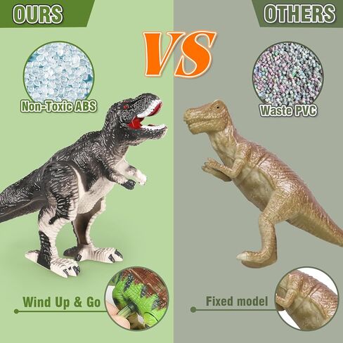 12 PCS Wind Up Dinosaur Toys for Kids Ages 3 4 5 6 7 8, Bulk Windup Dinosaur Walking Swimming Jumping Flipping Clockwork Toys Stocking Stuffers for Kids Party Favors, Xmas Gifts in Kuwait