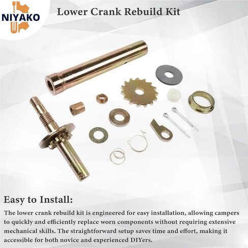Lower Crank Rebuild Kit Assembly Fit Coleman Fleetwood Rebuilds 6311 and 3000 Series Systems in Kuwait