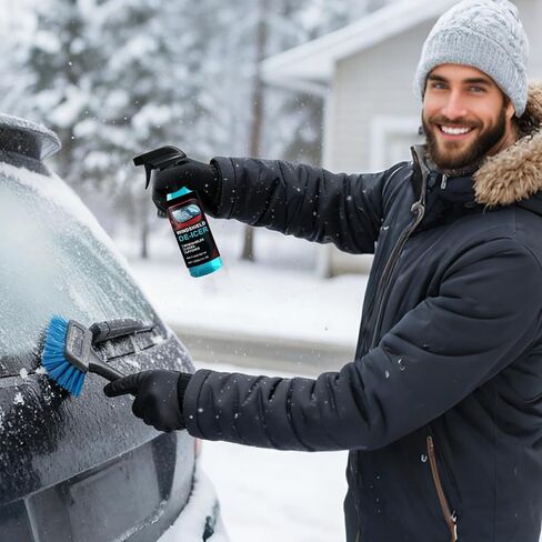 Windshield Ice Spray | Vehicle Maintenance Winter 120ml,Automobile Snow Ice Melting Spray | for Truck Sedan RV Morning Routine Windscreen Rearview Mirror Side Glass Door Locks in Kuwait
