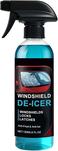 Car Ice Removal Spray - Vehicle Maintenance Winter 120ml | Car Window Ice Removing Agent | for Truck Sedan RV Morning Routine Windscreen Rearview Mirror Side Glass Door Locks in Kuwait