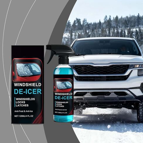 Windshield Ice Spray,Winter Glass Protection Liquid | Car Snow Deicing Spray for Window | for Truck Sedan RV Morning Routine Windscreen Rearview Mirror Side Glass Door Locks in Kuwait