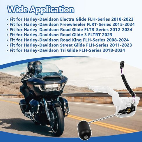 75205-08A Fuel Sending Unit Compatible with Harley-Davidson FLH FLTR FLRT 2008-2024 in Kuwait
