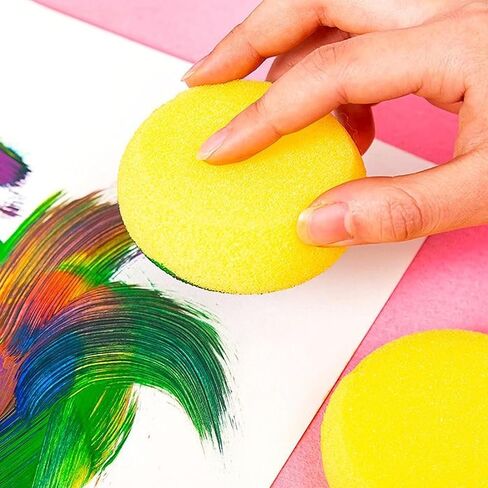 30Packs Round Paint Sponges Applicator - DIY Foam Sponges Art Craft Paint Sponges Applicator in Kuwait