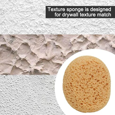 Texture Sponge w/Scraper, Home Decor Drywall Texture Patch Sponge for Wall Texture Repair/Drywall Repair/DIY Painting Ceiling, Washable & Reusable(Size:2 pcs) in Kuwait