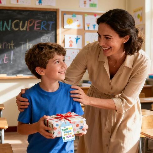 علامات هدية تقدير المعلم، شكرًا لك، ملصقات هدايا أسبوع تقدير المعلم، 60 قطعة، ملصقات شكر للطلاب في نهاية العام مع سلسلة معلقة من لوازم حفلات التخرج المدرسية in Kuwait