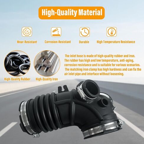 خرطوم السحب 1788120140 متوافق مع Toyota Highlander Full Hybrid 2006-2010 متوافق مع Lexus RX400h STD 6 Cyl 3.3L 3MZFE 2006-2008 17881-20140 (مع مشابك 5 قطع) in Kuwait