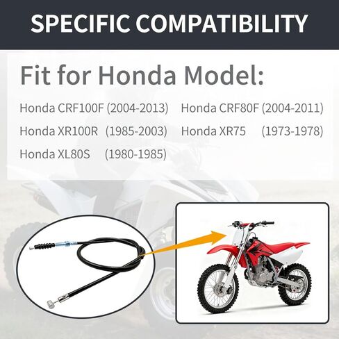 كابل القابض 22870-KN4-A60 متوافق مع Honda CRF100F CRF80F XR100R XR75 XL80S - استبدال 22870-GN1-A50 22870-195-730 22870-GN1-000 in Kuwait