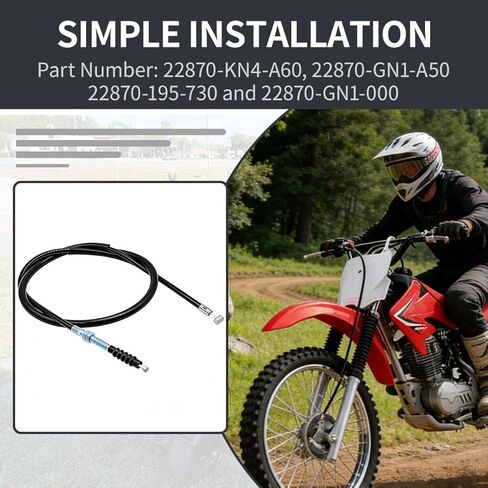 كابل القابض 22870-KN4-A60 متوافق مع Honda CRF100F CRF80F XR100R XR75 XL80S - استبدال 22870-GN1-A50 22870-195-730 22870-GN1-000 in Kuwait