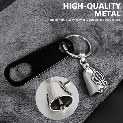 Motorcycle Biker Guardian Luck Riding Bell w/Key Chain Ring & Hanger for Bikers Riders, for Men Women Guard Riding Safety in Kuwait