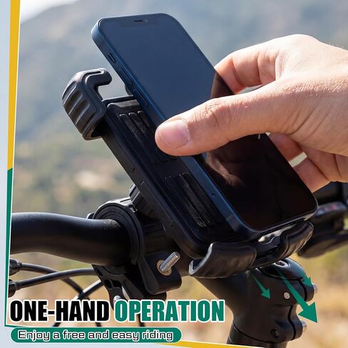 BBTO 2-in-1 Motorcycle Cup Holder Set 7/8'' to 1 1/4'' Bike Phone Holder 4.7 to 6.8" with 360°Swivel Ball-Mount Handlebar Phone Cup Clamp Cycling Accessories for ATV Utv Scooter Boat Black in Kuwait