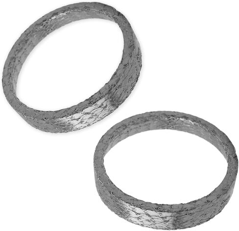 2PCS Motorcycle Exhaust Gasket Kit,Graphite & Steel Exhaust Flange Gasket Compatible with Harley Davidson Dyna Softail Touring,Professional Exhausts Donut Gaskets in Saudi Arabia