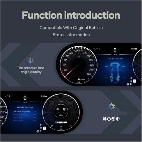 12.3'' Lcd Digitaal Dashboard Cluster Compatible For Benz C W204 2011-2014 Ntg4.5 Auto Instrument Paneel Cockpit in Kuwait