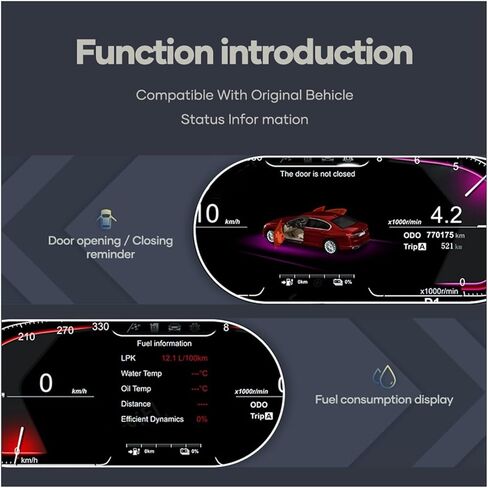1920 * 720 Auto Lcd Dashboard Compatible For BMW 3 Series E90 E91 E92 2005-2012 Years Paneel Virtuele Cockpit Snelheidsmeter Voor in Kuwait