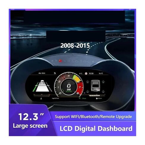 12.3'' Digital Dashboard Compatible for Audi TT 2008-2015 Years LCD Dashboard Panel Speedometer Virtual Cockpit Instrument in Kuwait