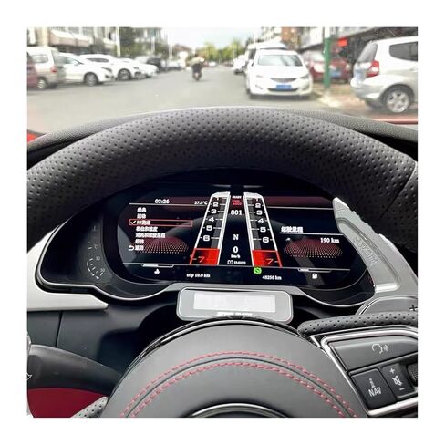 لوحة قيادة 10.25 بوصة متوافقة مع أودي A5 S5 2008-2016 LCD CARPLAY الرقمية الافتراضية قمرة القيادة مجموعة أدوات ODO عداد السرعة in Kuwait