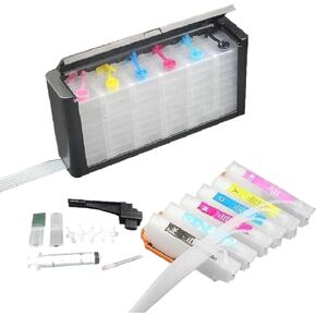 IC80 CISS مع شريحة إعادة الضبط التلقائي المتوافقة مع طابعة EP-977 EP-907 EP-807 EP-707 EP-777 in Kuwait