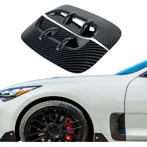 قطعتان من أغطية فتحات التهوية الجانبية المتوافقة مع Kia Stinger 2018-2023 غطاء فتحة التهوية الجانبية Stinger (مظهر ألياف الكربون) in Kuwait