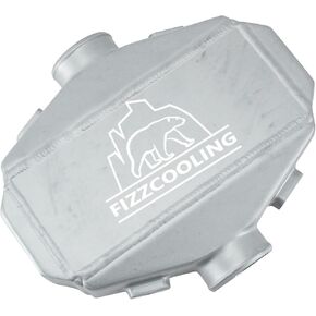 10.82" x 9.44" x 3.5" Universal Liquid Water to Air Intercooler 2.5" Inlet&Outlet, Air Intercooler, Aluminum Intercooler in Kuwait