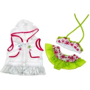 Swimsuit & Coverup Fits 14-18 Inch Plush Animal Teddy Bear Summer Beach Outfit Accessory Gift for Kids and Collectors in Kuwait