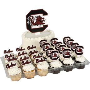 Desert Cactus University of South Carolina Cupcake Topper and Cake Toppers Set - USC Gamecocks 25 Pcs Food Party Supplies, Decorations, Graduation and Game Day in Kuwait