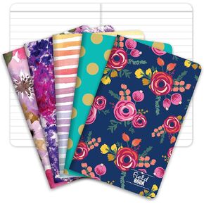 Elan Publishing Company Assorted Pattern Field Memo Notebooks, 3.5x5.5 in Ruled Lined Office Notepads for Nurses, Teachers, and Students, Small and Easy to Carry Pocketbook, Quick Note Taking, 5 Pack in Kuwait