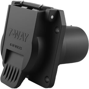 OEM Style Replacement USCAR to RV 7-Way Trailer Plug Adapter, USCAR to 7-Pin Vehicle-Side Female-End Socket for Ford, GMC, Chevy, Dodge, Silverado, Sierra, Factory 7 Pin & Tow Package Required in Saudi Arabia