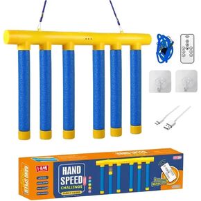 لعبة Reflex Challenge Drop Sticks - لعبة تدريب على التنسيق بين اليد والعين ورد الفعل للأطفال والكبار، لعبة عصي الإمساك بتمارين الأعصاب in Kuwait