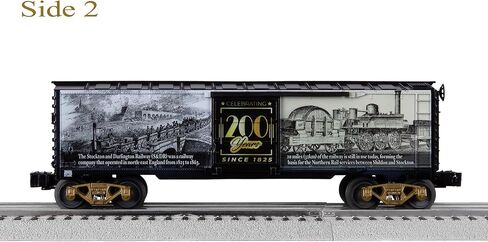 ليونيل ستوكتون ودارلينجتون الذكرى المئوية الثانية لتأسيس MUSA O Gauge Model Train Boxcar in Kuwait