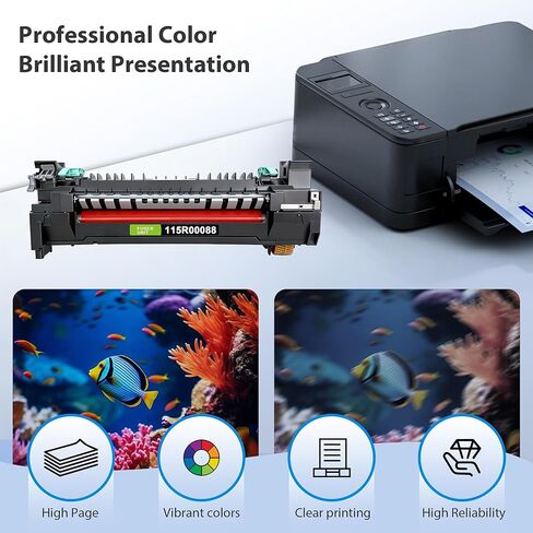 وحدة الصهر المعاد تصنيعها 115R00088 C400 C405 110 فولت لاستبدال Xerox VersaLink C400 C405 WorkCentre 6605 6655 6655i Phaser 6600 مجموعة مصهر الطابعة، عبوة واحدة in Kuwait