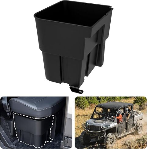 صندوق تخزين تحت المقعد لـ Ranger XD 1500، 20.5L جانب الراكب الأمامي الخلفي أسفل المقعد، صندوق تخزين أدوات PP متين لملحقات Polaris Ranger XD 1500/Crew 2024 2025 in Kuwait