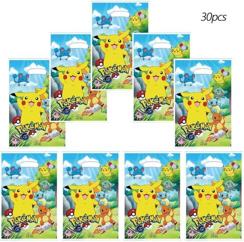 TSHWGQU 30 PCS Cartoon Themed Party Gift Bags, Party Supplies for Kids, Cute Cartoon Themed Party, Birthday Decoration Gift Bags Suitable for Girls or Boys in Kuwait