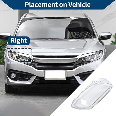 Headlight Lens Cover Headlight Headlamp Lense Clear Lens Cover No.A1668207359 for Mercedes-Benz ML350 2012-2015 Clear Pc 1 Pc Front Right Car in Kuwait