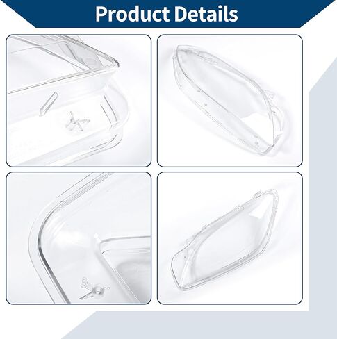 Headlight Lens Cover Headlight Headlamp Lense Clear Lens Cover No.A1668207359 for Mercedes-Benz ML350 2012-2015 Clear Pc 1 Pc Front Right Car in Kuwait